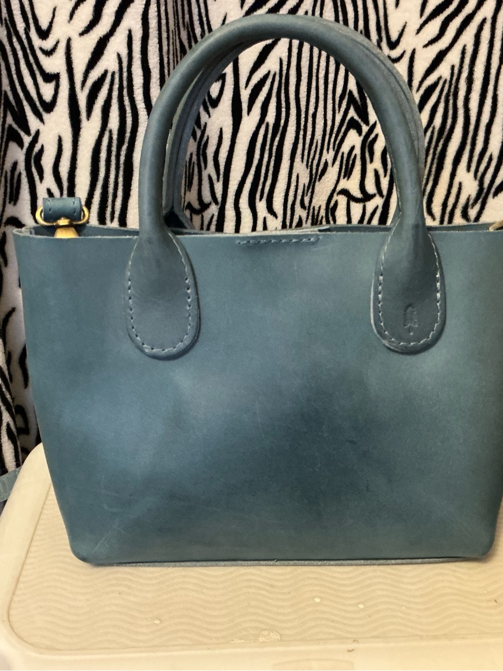 PLG small raindrop in aqua with penny pouch and fortune cookie pouch - Picture 2 of 8